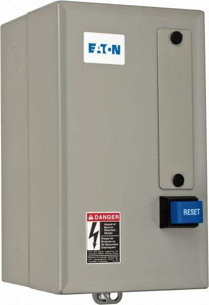 Eaton Cutler-Hammer - 480 Coil VAC, 9 Amp, Nonreversible Enclosed Enclosure NEMA Motor Starter - 2 hp at 1 Phase, 1 Enclosure Rating - Apex Tool & Supply
