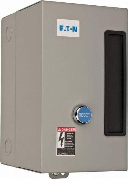 Eaton Cutler-Hammer - 208 Coil VAC, 9 Amp, Nonreversible Enclosed Enclosure NEMA Motor Starter - 1-1/2 hp at 1 Phase, 1 Enclosure Rating - Apex Tool & Supply