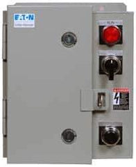 Eaton Cutler-Hammer - 480 Coil VAC, 45 Amp, NEMA Size 2, Nonreversible Enclosed Enclosure NEMA Motor Starter - 25 hp at 1 Phase, 12 Enclosure Rating - Apex Tool & Supply