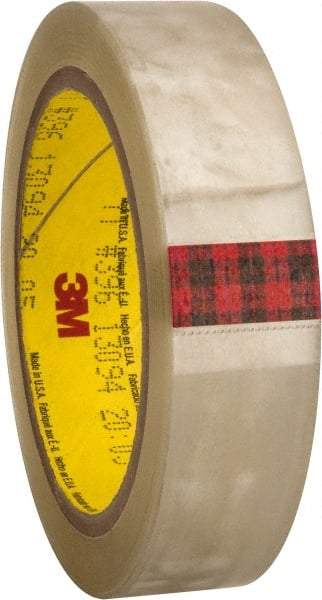 3M - 36 Yds. x 1", Clear Polyester Film Tape - 396 Series, 4.1 mil Thick, 43 Lb./Inch Tensile Strength - Apex Tool & Supply