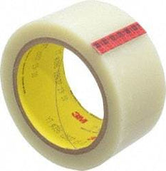 3M - 36 Yds. x 2", Clear Polyester Film Tape - 396 Series, 4.1 mil Thick, 43 Lb./Inch Tensile Strength - Apex Tool & Supply