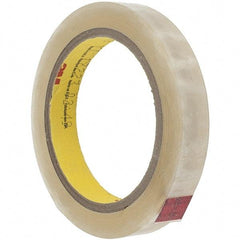 3M - 36 Yds. x 5/8", Clear Polyester Film Tape - 396 Series, 4.1 mil Thick, 43 Lb./Inch Tensile Strength - Apex Tool & Supply