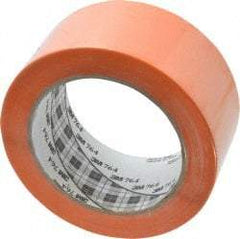3M - Orange Solid Color Vinyl Tape - 2" Wide x 108' Long x 0.005" Thick, General Traffic - Apex Tool & Supply