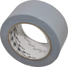 3M - Gray Solid Color Vinyl Tape - 2" Wide x 108' Long x 0.005" Thick, General Traffic - Apex Tool & Supply