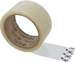 3M - 2" x 55 Yd Clear Acrylic Adhesive Sealing Tape - Polypropylene Film Backing, 1.8 mil Thick, 19 Lb Tensile Strength, Series 305 - Apex Tool & Supply