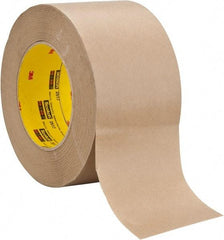 3M - 3" Wide x 60 Yd Long Brown Paper Masking Tape - Series 2517, 6.5 mil Thick, 35 In/Lb Tensile Strength - Apex Tool & Supply