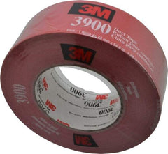 3M - 2" x 55m Red Duct Tape - 8.1 mil, Rubber Adhesive, Polyethylene Film Backing, 32 Lb/ln Tensile Strength, 200°F Max, Series 3900 - Apex Tool & Supply