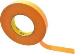 3M - 1" Wide x 60 Yd Long Orange Paper Masking Tape - Series 2525, 9.5 mil Thick, 49 In/Lb Tensile Strength - Apex Tool & Supply