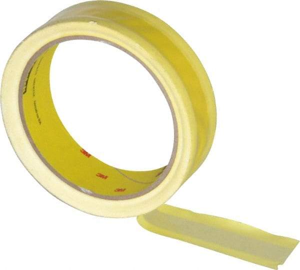 3M - 36 Yds. x 1", Yellow Polyethylene Film Tape - 695 Series, 3 mil Thick, 8 Lb./Inch Tensile Strength - Apex Tool & Supply