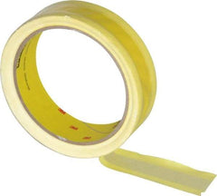 3M - 36 Yds. x 1", Yellow Polyethylene Film Tape - 695 Series, 3 mil Thick, 8 Lb./Inch Tensile Strength - Apex Tool & Supply