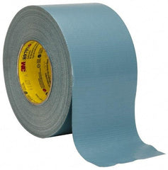 3M - 4" x 55m Blue Duct Tape - 12.1 mil, Rubber Adhesive, Polyethylene Film Backing, 36 Lb/ln Tensile Strength, 200°F Max, Series 8979N - Apex Tool & Supply