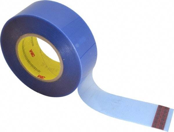 3M - 2" Wide x 72 Yd Long Blue Polyester Film Painter's Tape - Series 8905, 6.5 mil Thick, 110 In/Lb Tensile Strength - Apex Tool & Supply