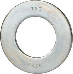 Value Collection - 1-3/4" Screw, Grade 8 Alloy Steel SAE Flat Washer - 1-7/8" ID x 3-3/8" OD, 0.196" Thick, Zinc-Plated Finish - Apex Tool & Supply