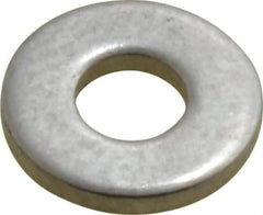 Value Collection - #6 Screw, Grade 2 Steel SAE Flat Washer - 5/32" ID x 3/8" OD, 0.065" Thick, Plain Finish - Apex Tool & Supply