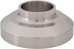 VNE - 1", E-Line Style, Sanitary Stainless Steel Pipe Short Welding Ferrule - Female Connection, Grade 304 - Apex Tool & Supply