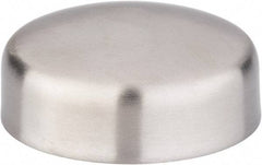 VNE - 2-1/2", Weld Style, Sanitary Stainless Steel Pipe End Cap - Butt Weld Connection, Grade 316L - Apex Tool & Supply
