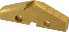 Allied Machine and Engineering - 2-3/8" Diam x 5/16" Thick, Seat Code 4, 132° Included Angle Spade Drill Insert - TiN Coated, Cobalt, Grade Super Cobalt, Series GEN2 T-A - Apex Tool & Supply