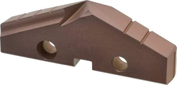 Allied Machine and Engineering - 2-11/32" Diam x 5/16" Thick, Seat Code 4, 132° Included Angle Spade Drill Insert - AM200 Coated, Cobalt, Series GEN2 T-A - Apex Tool & Supply