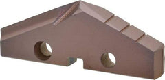 Allied Machine and Engineering - 2-13/32" Diam x 5/16" Thick, Seat Code 4, 132° Included Angle Spade Drill Insert - AM200 Coated, Cobalt, Series GEN2 T-A - Apex Tool & Supply