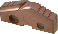 Allied Machine and Engineering - 1-17/32" Diam x 1/4" Thick, Seat Code 3, 132° Included Angle Spade Drill Insert - AM200 Coated, Cobalt, Grade Premium Cobalt, Series GEN2 T-A - Apex Tool & Supply