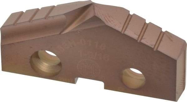 Allied Machine and Engineering - 1-9/16" Diam x 1/4" Thick, Seat Code 3, 132° Included Angle Spade Drill Insert - AM200 Coated, Cobalt, Grade Premium Cobalt, Series GEN2 T-A - Apex Tool & Supply