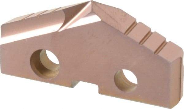 Allied Machine and Engineering - 1-5/8" Diam x 1/4" Thick, Seat Code 3, 132° Included Angle Spade Drill Insert - AM200 Coated, Cobalt, Grade Premium Cobalt, Series GEN2 T-A - Apex Tool & Supply
