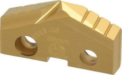 Allied Machine and Engineering - 36mm Diam x 1/4" Thick, Seat Code 3, 132° Included Angle Spade Drill Insert - TiN Coated, Cobalt, Grade Super Cobalt, Series GEN2 T-A - Apex Tool & Supply