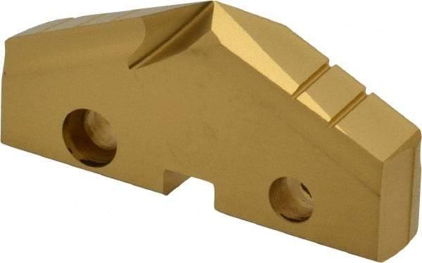 Allied Machine and Engineering - 1-15/16" Diam x 5/16" Thick, Seat Code 4, 132° Included Angle Spade Drill Insert - TiN Coated, Cobalt, Grade Super Cobalt, Series GEN2 T-A - Apex Tool & Supply