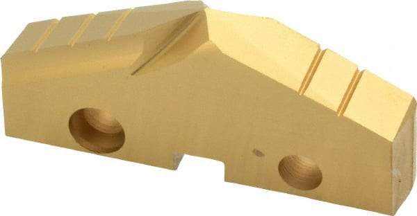 Allied Machine and Engineering - 1-31/32" Diam x 5/16" Thick, Seat Code 4, 132° Included Angle Spade Drill Insert - TiN Coated, Cobalt, Grade Super Cobalt, Series GEN2 T-A - Apex Tool & Supply