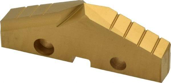 Allied Machine and Engineering - 2-7/32" Diam x 5/16" Thick, Seat Code 4, 132° Included Angle Spade Drill Insert - TiN Coated, Cobalt, Grade Super Cobalt, Series GEN2 T-A - Apex Tool & Supply