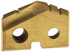 Allied Machine and Engineering - 2-13/32" Diam x 5/16" Thick, Seat Code 4, 132° Included Angle Spade Drill Insert - TiN Coated, Cobalt, Grade Super Cobalt, Series GEN2 T-A - Apex Tool & Supply