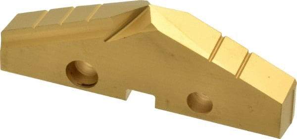 Allied Machine and Engineering - 2-7/16" Diam x 5/16" Thick, Seat Code 4, 132° Included Angle Spade Drill Insert - TiN Coated, Cobalt, Grade Super Cobalt, Series GEN2 T-A - Apex Tool & Supply