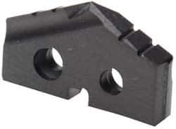 Allied Machine and Engineering - 25/32" Diam x 5/32" Thick, Seat Code 1, 132° Included Angle Spade Drill Insert - TiN Coated, Carbide, Grade P40, Series T-A - Apex Tool & Supply