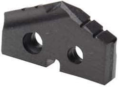 Allied Machine and Engineering - 25/32" Diam x 5/32" Thick, Seat Code 1, 132° Included Angle Spade Drill Insert - TiN Coated, Carbide, Grade P40, Series T-A - Apex Tool & Supply