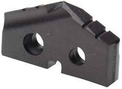 Allied Machine and Engineering - 39/64" Diam x 1/8" Thick, Seat Code 0, 132° Included Angle Spade Drill Insert - TiN Coated, Carbide, Grade P40, Series T-A - Apex Tool & Supply