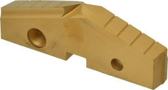 Allied Machine and Engineering - 3-7/16" Diam x 7/16" Thick, Seat Code 6, 144° Included Angle Spade Drill Insert - TiN Coated, High Speed Steel, Series GEN2 T-A - Apex Tool & Supply