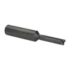 Allied Machine and Engineering - Series Y, 3/8 to 27/64" Diam, 3/4" Diam Straight Shank, Straight Flute Spade Drill - 1-1/4" Max Depth, 2-1/8" Body Length, 4-13/32" OAL, Short Length, Through Coolant - Apex Tool & Supply