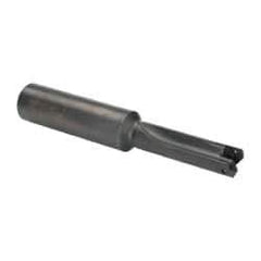 Allied Machine and Engineering - Series 0, 33/64 to 11/16" Diam, 3/4" Diam Straight Shank, Straight Flute Spade Drill - 1-3/8" Max Depth, 2-19/64" Body Length, 4-9/16" OAL, Short Length, Through Coolant - Apex Tool & Supply