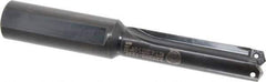 Allied Machine and Engineering - Series 2, 31/32 to 1-3/8" Diam, 1-1/4" Diam Straight Shank, Straight Flute Spade Drill - 3-3/8" Max Depth, 4-41/64" Body Length, 8" OAL, Short Length, Through Coolant - Apex Tool & Supply