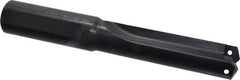 Allied Machine and Engineering - Series 3, 1-13/32 to 1-7/8" Diam, 1-1/2" Diam Straight Shank, Straight Flute Spade Drill - 4-3/4" Max Depth, 6-3/16" Body Length, 10" OAL, Short Length, Through Coolant - Apex Tool & Supply