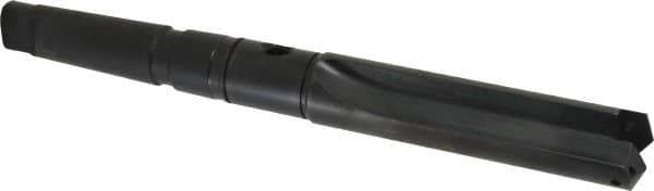 Allied Machine and Engineering - Series 3, 1-13/32 to 1-7/8" Diam, 4MT Taper Shank, Straight Flute Spade Drill - 4-3/4" Max Depth, 8-1/8" Body Length, 12-9/16" OAL, Short Length, Through Coolant - Apex Tool & Supply