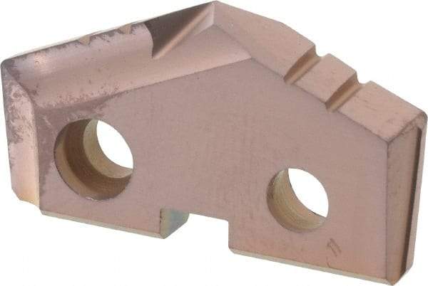 Allied Machine and Engineering - 1-7/64" Diam x 3/16" Thick, Seat Code 2, 132° Included Angle Spade Drill Insert - AM200 Coated, Cobalt, Grade Super Cobalt, Series GEN2 T-A - Apex Tool & Supply