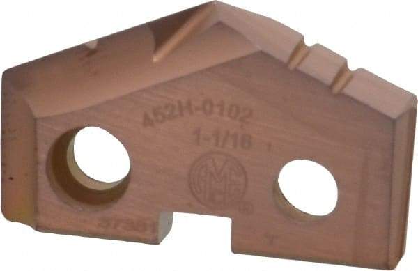 Allied Machine and Engineering - 1-1/16" Diam x 3/16" Thick, Seat Code 2, 132° Included Angle Spade Drill Insert - AM200 Coated, Cobalt, Grade Super Cobalt, Series GEN2 T-A - Apex Tool & Supply