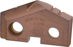 Allied Machine and Engineering - 1-1/16" Diam x 3/16" Thick, Seat Code 2, 132° Included Angle Spade Drill Insert - AM200 Coated, Cobalt, Grade Super Cobalt, Series GEN2 T-A - Apex Tool & Supply