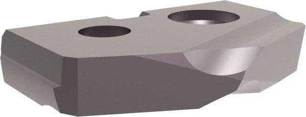 Allied Machine and Engineering - 15/32" Diam x 3/32" Thick, Seat Code Z, 132° Included Angle Spade Drill Insert - TiAlN Coated, Carbide, Grade K10, Series T-A - Apex Tool & Supply