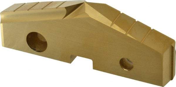 Allied Machine and Engineering - 3-1/4" Diam x 7/16" Thick, Seat Code 6, 144° Included Angle Spade Drill Insert - TiN Coated, High Speed Steel, Series GEN2 T-A - Apex Tool & Supply