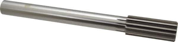 Alvord Polk - 1-1/4" Cobalt 12 Flute Chucking Reamer - Straight Flute, 1" Straight Shank, 3" Flute Length, 11-1/2" OAL - Apex Tool & Supply