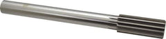 Alvord Polk - 1-1/4" Cobalt 12 Flute Chucking Reamer - Straight Flute, 1" Straight Shank, 3" Flute Length, 11-1/2" OAL - Apex Tool & Supply