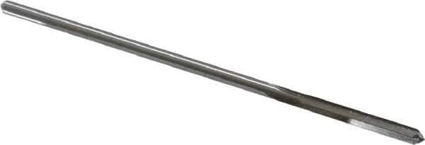 Alvord Polk - 0.1378" Cobalt 4 Flute Chucking Reamer - Straight Flute, 0.1275" Straight Shank, 1" Flute Length, 4" OAL - Apex Tool & Supply