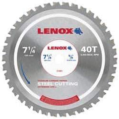 Lenox - 14" Diam, 1" Arbor Hole Diam, 90 Tooth Wet & Dry Cut Saw Blade - Titanium Carbide-Tipped, General Purpose Action, Standard Round Arbor - Apex Tool & Supply